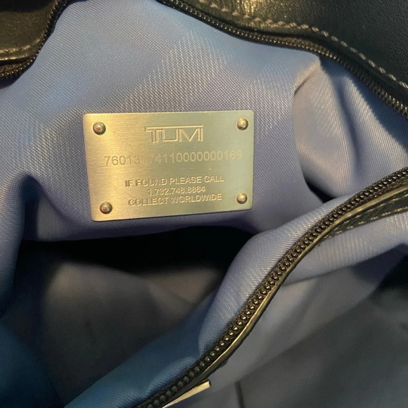 TUMI San Antonio SPURS Black Logo Open Top Tote Bag Purse - Picture 6 of 16